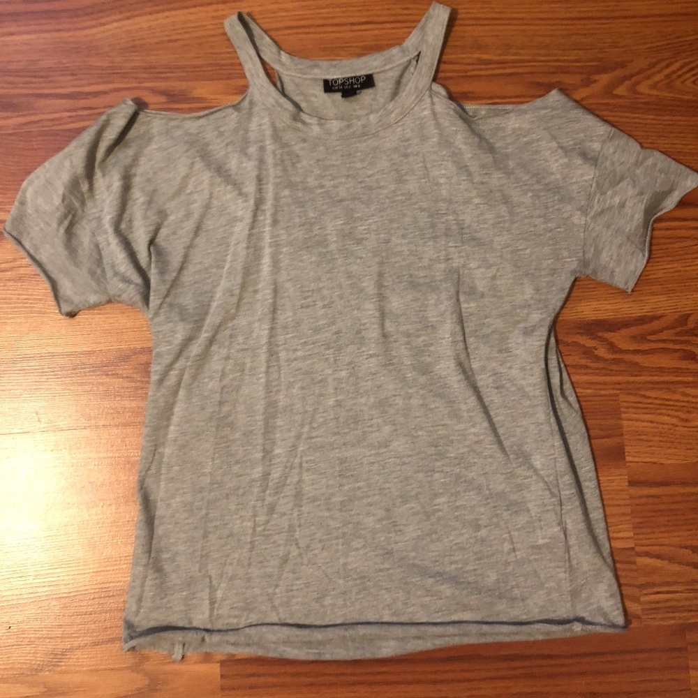 Topshop cold shoulder tshirt